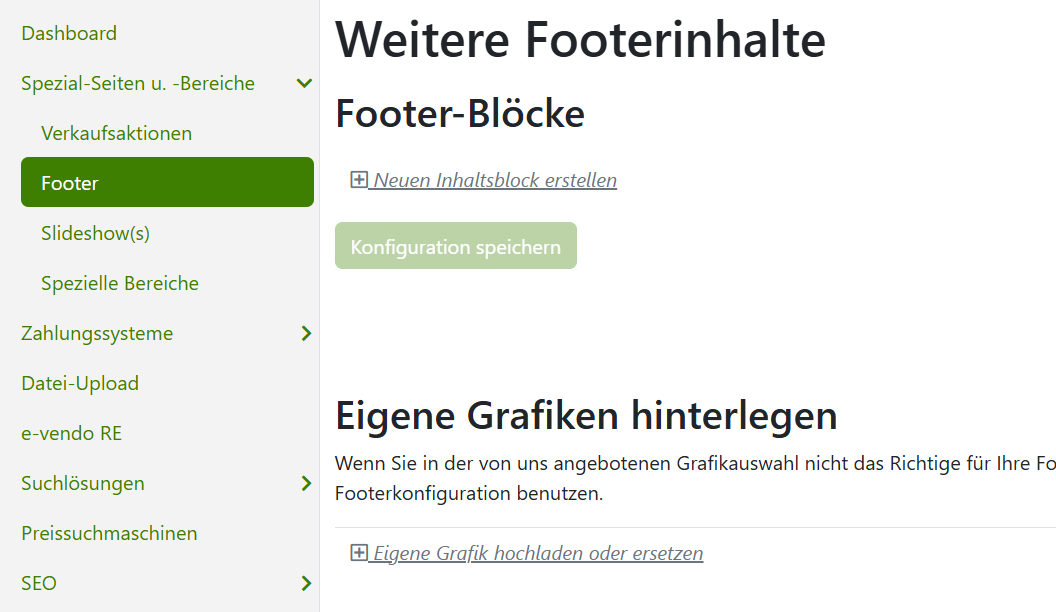 Footer Menü