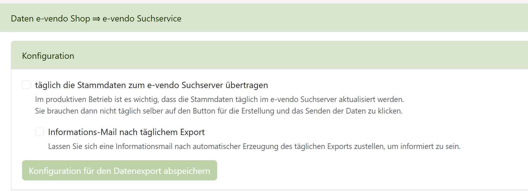 Datenexport