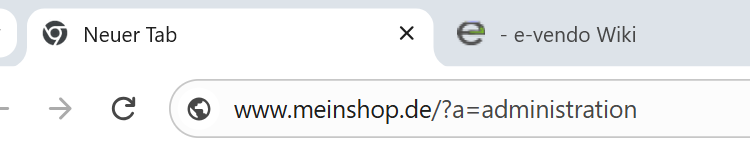 Administration, Shop-Management